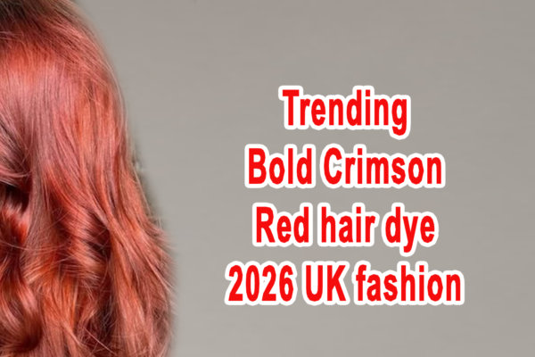 Trending Bold Crimson red hair dye 2026 UK fashion