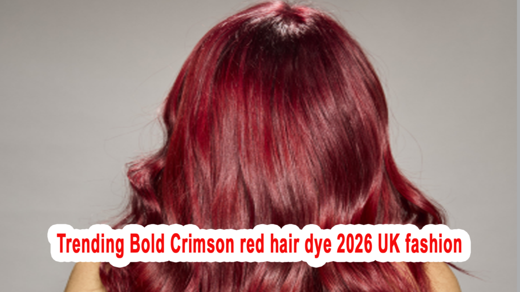 Trending Bold Crimson red hair dye 2026 UK fashion