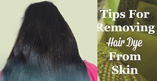 how to remove hair dye from skin