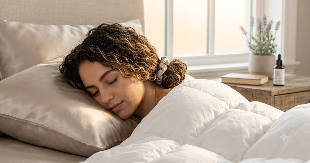 Night routine for damaged hair