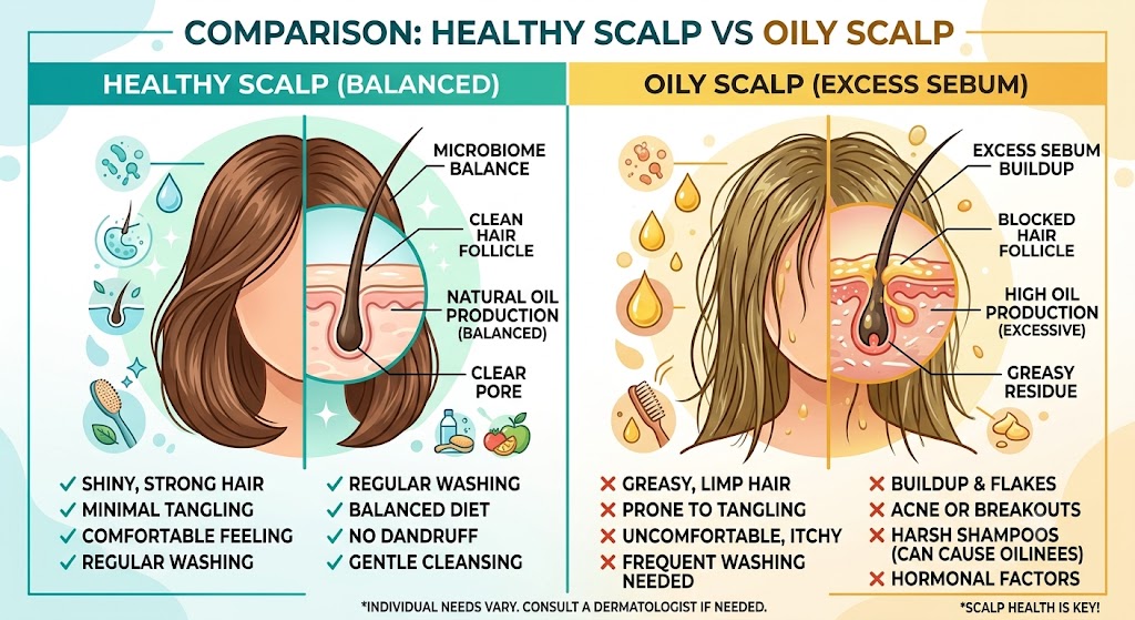 Daily hair washing checklist for maintaining healthy hair and scalp.