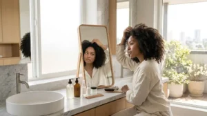 Simple hair care routine suited to different hair types