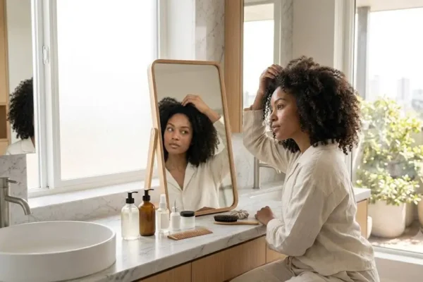 Simple hair care routine suited to different hair types