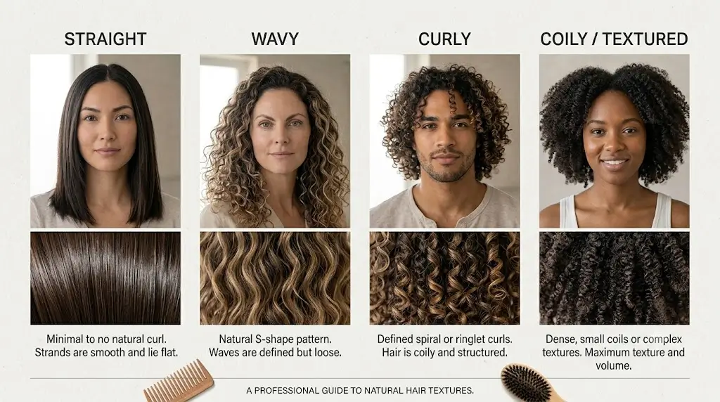 Hair washing needs can vary by hair type