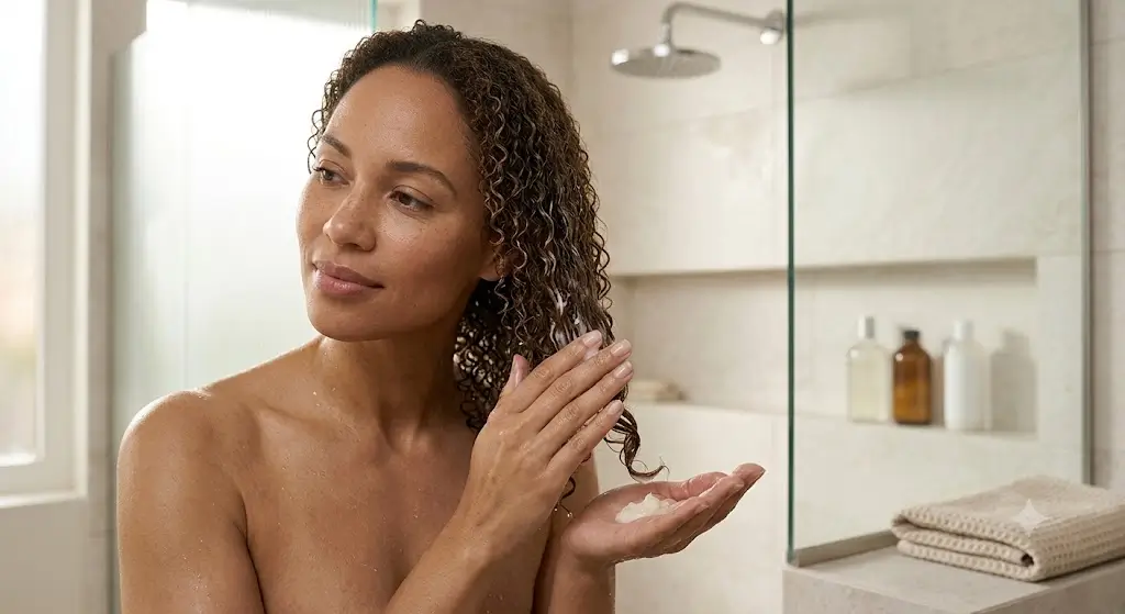 Conditioning routine for high porosity hair