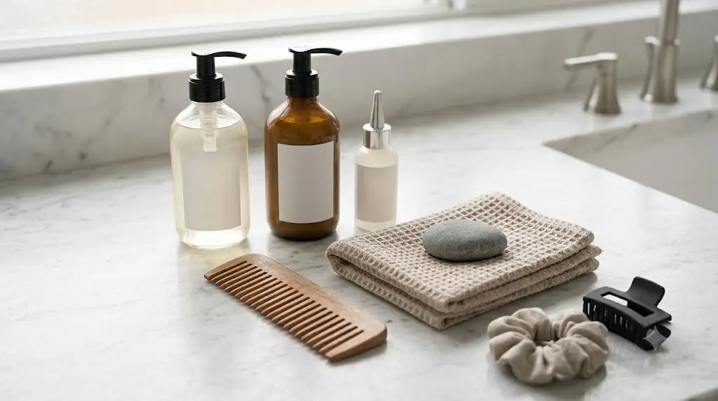 Simple daily hair care routine essentials
