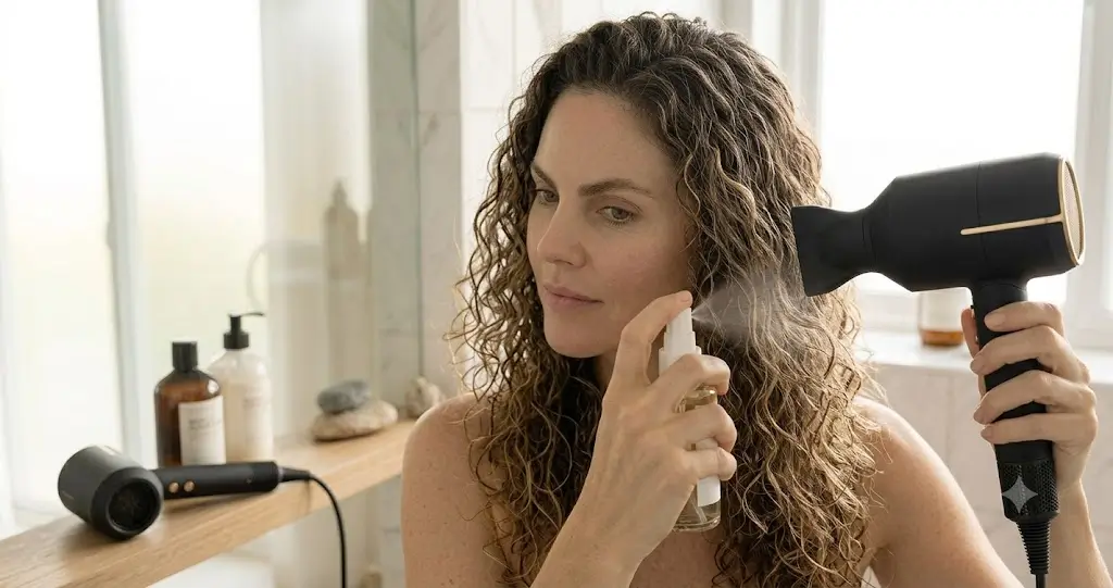Comfortable low-tension hairstyle for everyday hair care